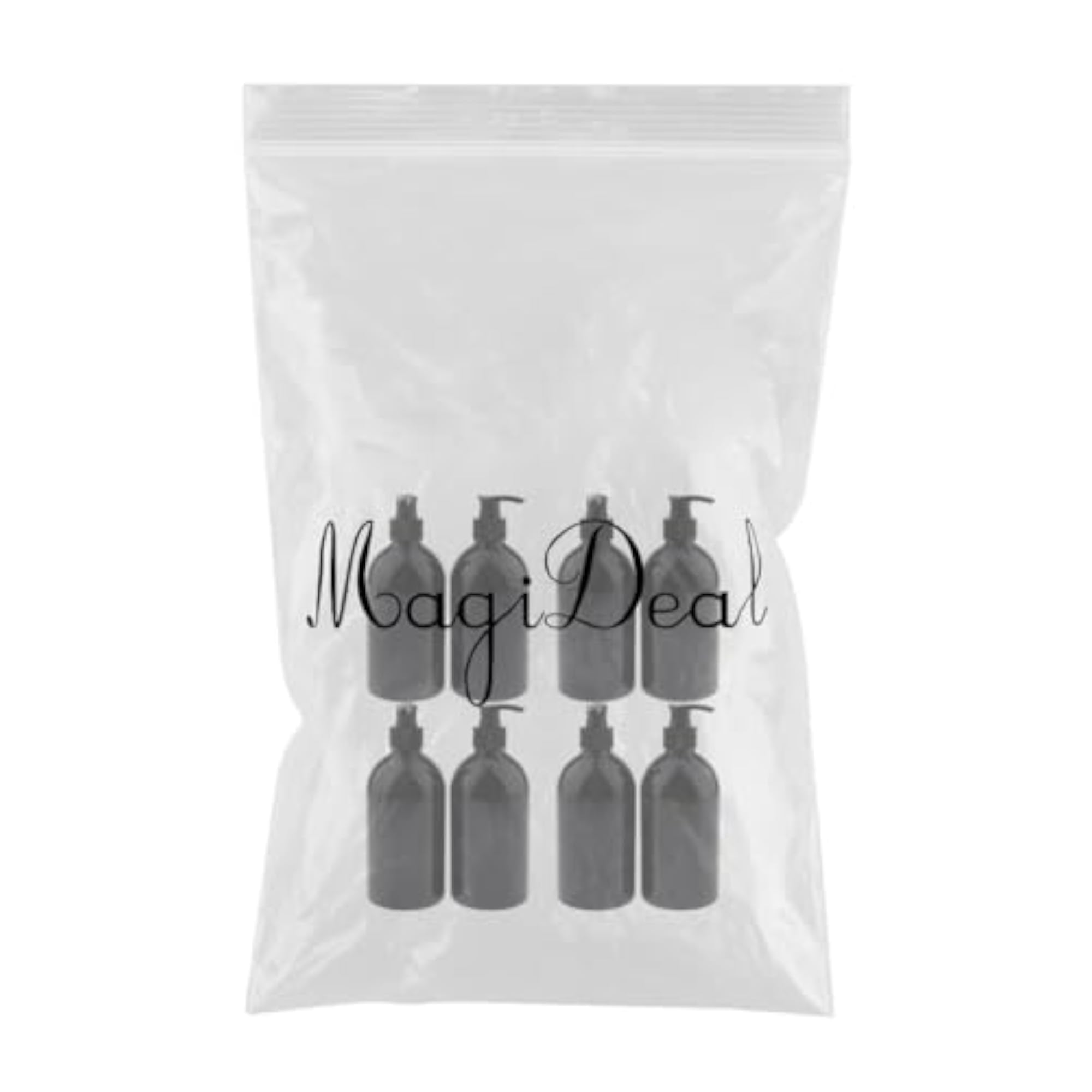 8Pcs 500mL Empty Lotion Bottles Dispenser with Black Pump